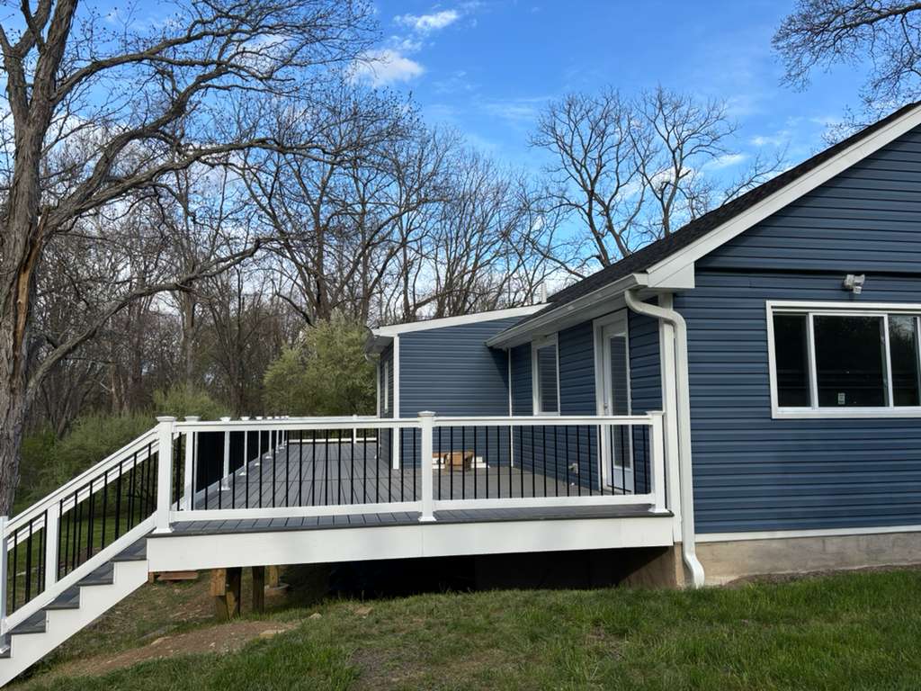 Custom deck project in New Jersey